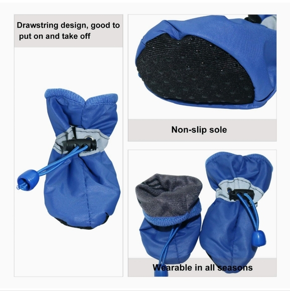 Dog booties, for dogs 1.1 - 2.2 lb, New - Picture 3 of 4